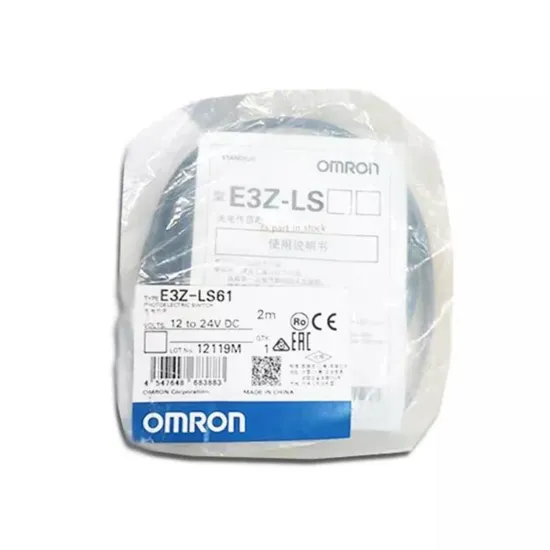 E3Z-LS61 packaging reference with visible model label; not current-stock or current-lot proof