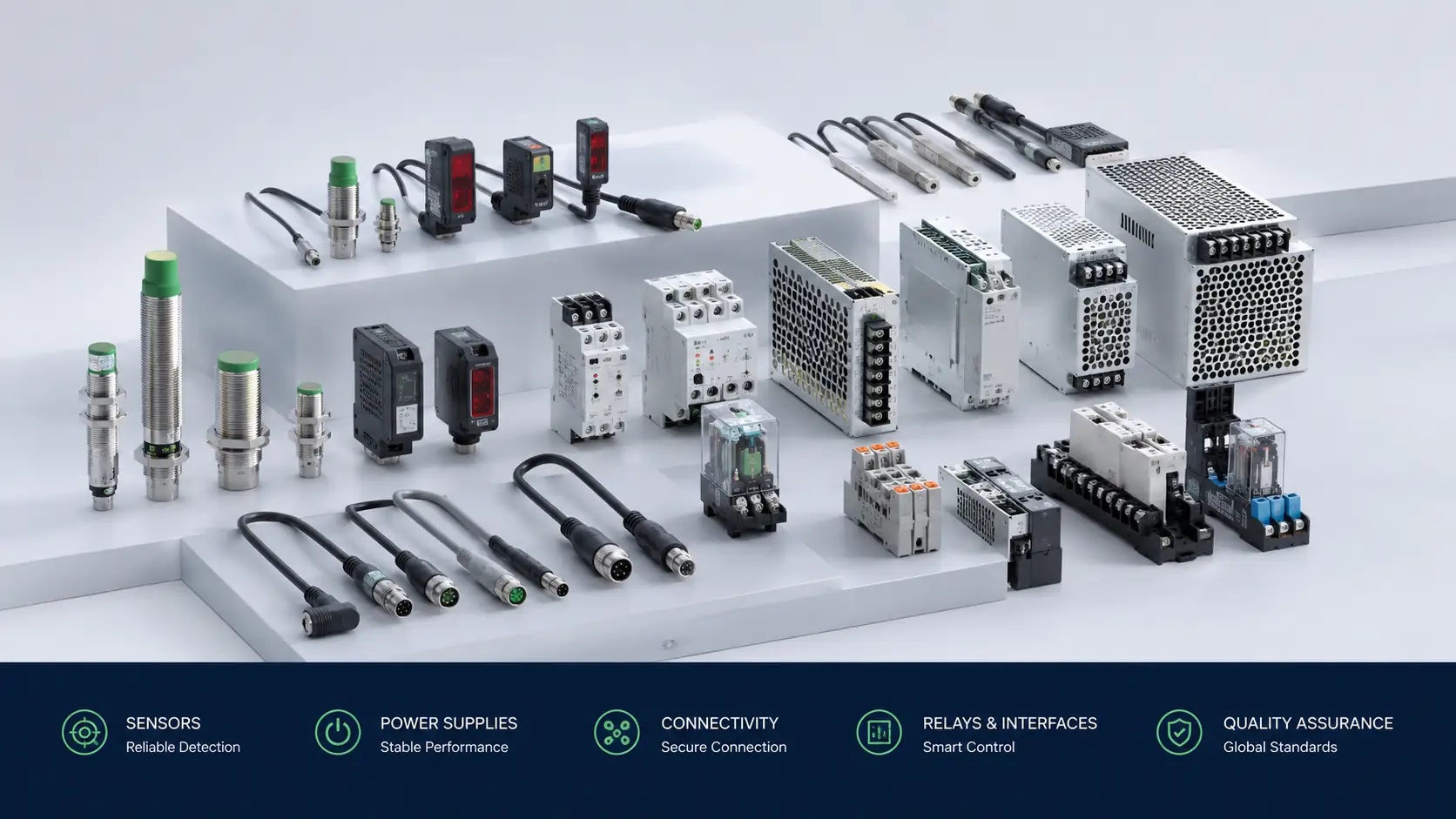 J&V sensors, switching power supplies, magnetic switches and control components