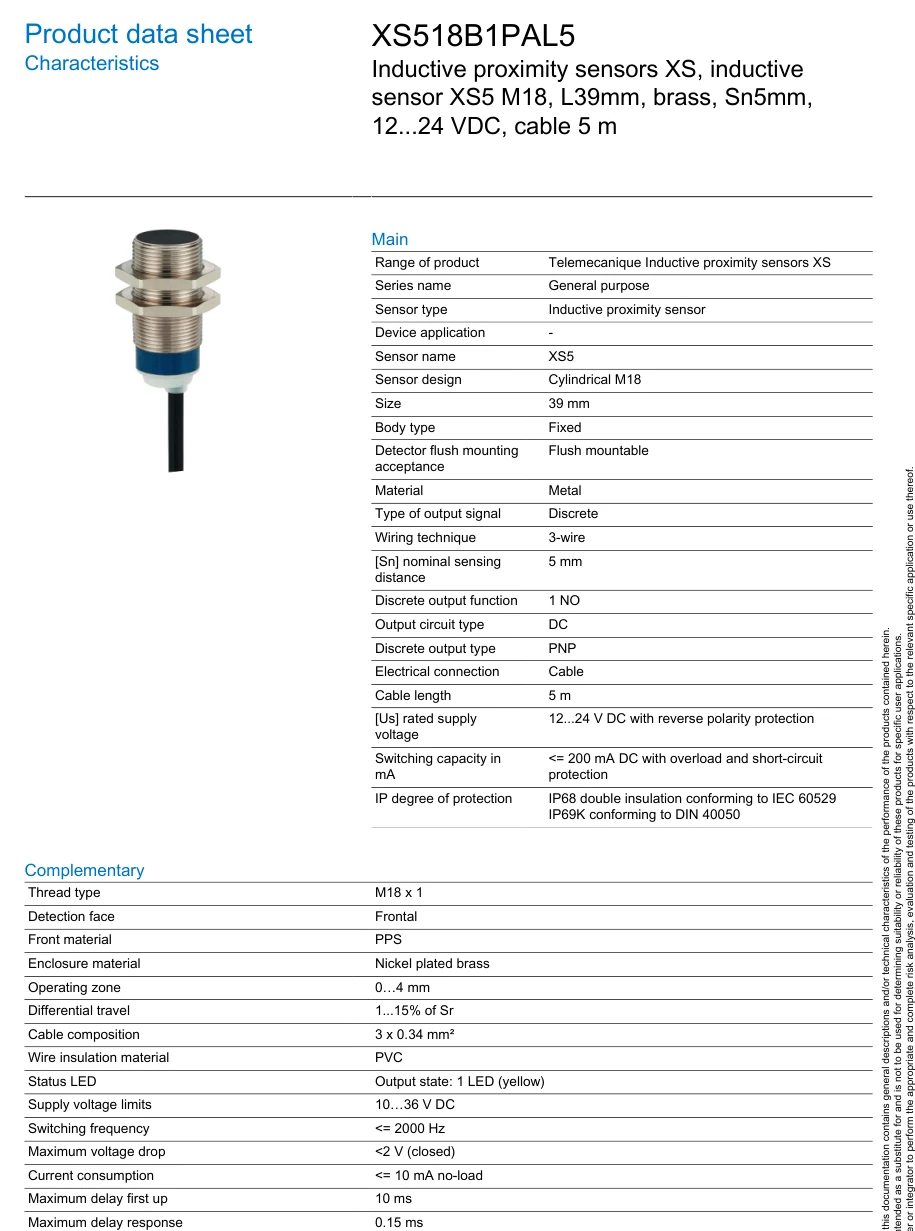 XS518B1PAL5 sourcing reference 1